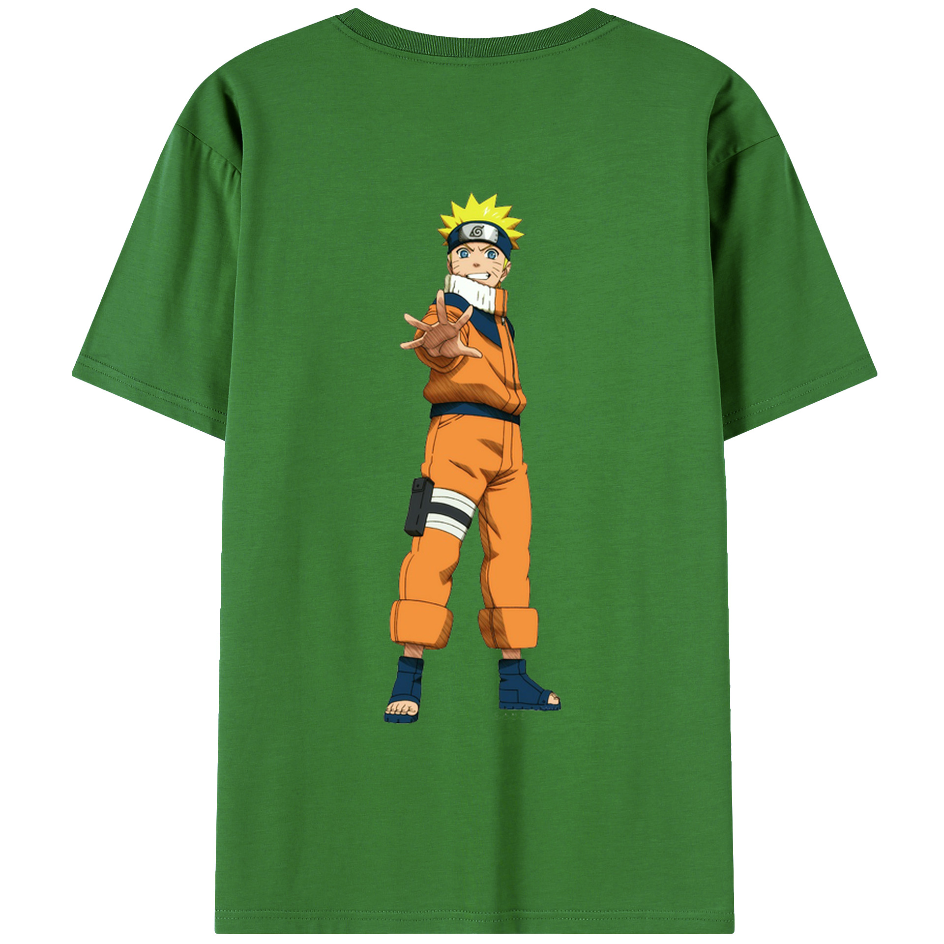 （画像用） NARUTO -ナルト- うずまき ナルト Uzumaki Naruto レディース半袖Tシャツ(バックプリント)